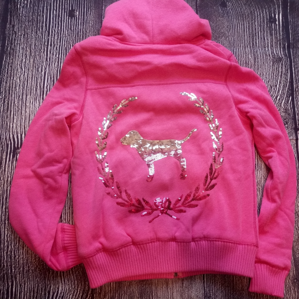 PINK Victoria Secret Fur Lined Coat